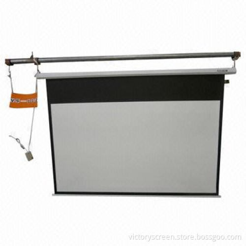 100" 4:3 Matte White Motorized Projection Screen